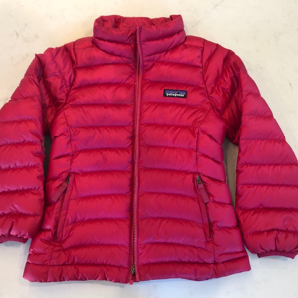 Patagonia Girls’ Down Sweater Jacket Pink Sz XS